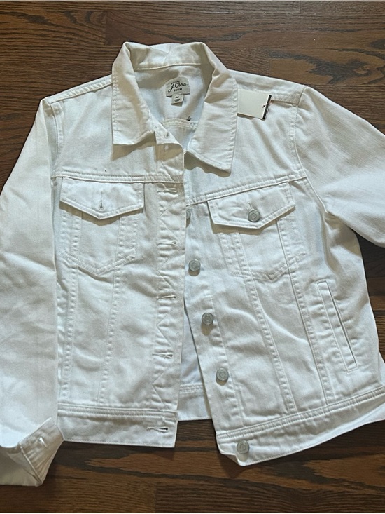 J. Crew Jackets & Blazers - J. Crew White Denim Jacket - Classic Jean Style